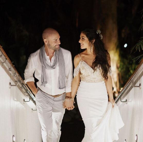 Faysal Sekkouah with his wife, Shade Zahrai.